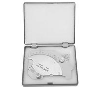 Medidor de filete de Soldadura, Herramienta de Soldadura Inspección,acero inoxidable Imperial MG-8 Bridge CAM Regla de prueba de inspección de costura de soldadura con caja, para medición de soldadura