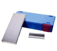 Medidor de finura de acero inoxidable, amoladora de 0 a 100 um para revestimientos y plásticos, diseño de doble ranura para una medición precisa de la finura