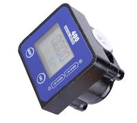 Medidor de Flujo con Pantalla LCD, Medidor de Flujo Digital de 1/2 ", Medidor de Flujo de Aleación de Aluminio para Medios Líquidos de Alta Viscosidad como Diesel, Gasolina