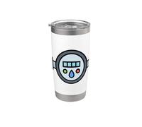 Medidor de flujo de agua Medidor Vaso térmico de acero inoxidable de doble pared