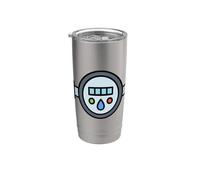 Medidor de flujo de agua Medidor Vaso térmico de acero inoxidable de doble pared