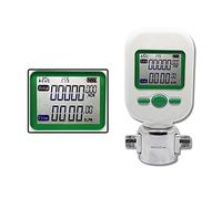 Medidor de flujo de agua MF5706 10L/min 25L/min Medidor de sensor de flujo de oxígeno de aire masivo Adaptadores mecánicos intercambiables giratorios de gas digital electrónico(0-10L)