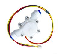 Medidor de flujo de agua para fontanería doméstica y jardín, conexión G1/4 DN8, sensor de efecto Hall, monitoreo real, fácil instalación, construcción ABS