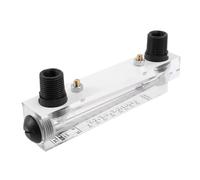 Medidor de flujo de agua tipo panel A96I-4X, perilla ajustable negra, 0,1-1 GPM, LZM-15