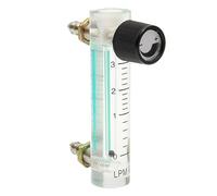 Medidor de flujo de aire, oxígeno y gas acrílico de 0 a 3 lpm, 93 mm, con válvula de control y conector metálico de 0,1 MPa, latón niquelado acrílico.(0.1-1L per Min 93mm)