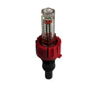 Medidor de flujo de colector para agua radiante medidor de repuesto, medidor de flujo G1/2 con pantalla fácil de leer