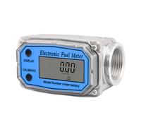Medidor de flujo de combustible digital de grado industrial Caudalímetro de 1 pulgada con carcasa de acero inoxidable utilizado para agua aceite