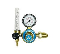 Medidor de flujo de de latón multiusos con manómetros para soldadura de argón regulador de argón de tasa de flujo ajustable mínima de 0~25 L