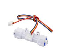 Medidor de flujo de efecto Hall, instalación rápida, conector de 1/4 pulgadas para dispensador de agua, contador, máquina de café y purificadores de agua