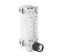 Medidor de flujo de gas de panel acrílico ajustable, 1 a 10 LPM, LZM6T, medidor de gas de precisión de 1/4 de pulgada.