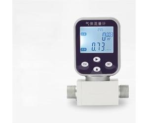 Medidor de flujo de gas térmico G3/8 macho DN10 Sensor de flujo másico for aire oxígeno nitrógeno argón metano salida RS485(Nitrogen-1-100L-min)