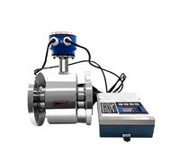 Medidor de flujo de líquido digital, Medidor de flujo electromagnético de acero inoxidable, medidor de flujo magnético con pantalla remota, flujo de ácido de aguas residuales RS485 de 4-20 mA Transduc