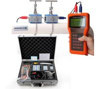 Medidor de flujo de líquido ultrasónico, sensor de flujo digital portátil para tubos FRP de acero inoxidable de PVC, solución de medición de flujo precisa
