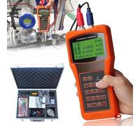 Medidor de flujo de mano con transductores de abrazadera para medición industrial de agua y aguas residuales