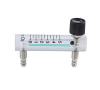 Medidor de flujo de oxígeno de 0,1 a 5 l/min y 1 l con válvula de control para aire y gas.
