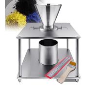 Medidor De Flujo De Polvo, Medidor De Flujo Hall De Alta Precisión Con Embudo De Acero Inoxidable De 115 Mm Ø 30 Mm, Construcción Robusta, Para Medir El Flujo Y La Densidad Aparente De Polvos