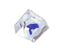 Medidor de flujo de refrigeración por agua acrílico de 3 vías con indicador de refrigerante transparente e rosca G1/4 para sistema de refrigeración líquida de PC en verde, rojo o azul (rojo)