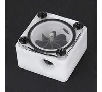 Medidor de Flujo de Refrigeración por Agua G1 / 4 Rosca Impulsor de Velocidad Giratoria Indicador de Medidor de Flujo de Agua para Computadora con Anillo de Sellado de Silicona