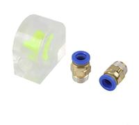 Medidor de flujo de refrigeración por agua para monitoreo de rotación del motor del husillo, material acrílico para mayor durabilidad (8 mm)
