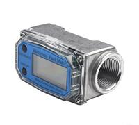 Medidor de flujo digital con pantalla LCD para monitoreo de agua y combustible diésel y seguimiento de tasa de flujo en tiempo real (1 pulgada)