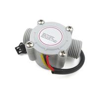 Medidor de flujo digital de alta precisión Sensor Flujo Agua YF-S201B Con Conexión Rosca Externa, Caudalímetro Líquido De 1 A 30 L/min(S201B grey)
