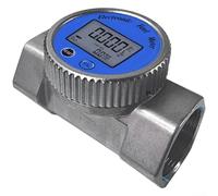 Medidor de flujo digital de turbina de 2 pulgadas para rosca NPT medidor de alto galón para medición de líquido de combustible y agua, sensor de aleación de contador de flujo de líquido industrial
