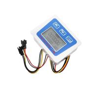 Medidor de flujo, Digital LCD Display Water Flow Sensor Meter Flowmeter Totameter Temperature Time Record With G1/2 3/4 1 Inch(0.5 inch)