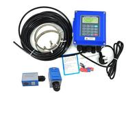 Medidor de flujo digital, Medidor de flujo ultrasónico de TUF-2000B, medidor de flujo de líquido con Sensor TS-2/TM-1/TL-1, medidor de flujo de protocolo ModBus RS-485 montado en la pared de 4-20mA pa
