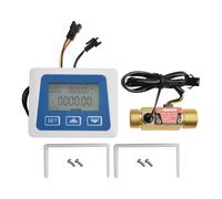 Medidor de flujo digital para medición de líquidos con pantalla LCD, sensor de flujo de salida de pulso, indicador de contador de medidor de combustible, medidor de control de agua cuantitativo, rango
