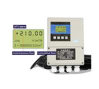 Medidor de flujo, Electromagnetic Flowmeter Remote LCD Display Split Carbon steel Magnetic Flow meter Para agua y diésel(DN32)