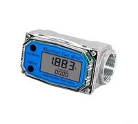 Medidor de flujo electrónico digital de turbina con ± 1% de precisión de acero inoxidable 304 para monitoreo de flujo de líquido de agua y queroseno diésel (1 pulgada)
