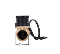 Medidor de flujo, HT800 Interruptor de sensor flujo bomba agua 1 pulgada, amplificador líquido, calentador solar, válvula control automático presión magnética latón(HT-802 1.5 inch 220)