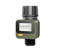 Medidor de flujo, Medidor de caudal agua digital IP54 Medición alta precisión del consumo for riego jardines al aire libre, tanques