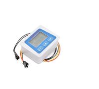 Medidor de flujo, Medidor de flujo agua digital inteligente con monitor caudal LCD, sensor electrónico en línea pantalla temperatura G1 G1/2 G3/4(Battery supply)