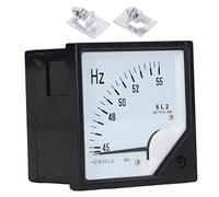 Medidor de frecuencia tipo puntero CA 380 V para aplicaciones industriales - Rango de escala 45-55 Hz - Detector de frecuencia de panel cuadrado con carcasa de ABS y tornillos