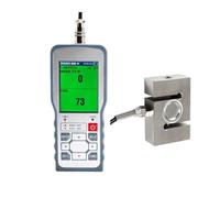 Medidor de fuerza digital con sensor de celda de carga, dinamómetro de calibre de empuje y presión de peso de prueba, modo o/pista ± 0.5% FS(0-1T Force Gauge)