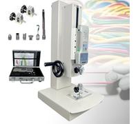 Medidor de fuerza digital de 10-1000 N, máquina de ensayo de tracción, comprobador de presión de tracción con 5 sondas, banco de ensayo de tracción vertical con manivela de 300 recorridos(300N-30K)