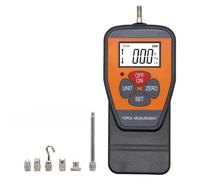 Medidor de fuerza digital, dinamómetro de tensión de mano con gran pantalla LCD HD, incluye 5 accesorios, medidas en N, kg, libras para una medición precisa de la fuerza en varias aplicaciones