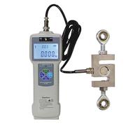 Medidor de fuerza digital, medidor de empuje y tracción con sensor de celda de carga en forma de S, medición en tiempo real/pico, salida de datos USB, precisión del 0,5% para pruebas de tensión y