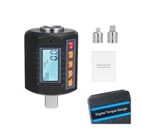 Medidor de fuerza digital, Medidor de torsión digital 3 340 Nm, probador llave 1/2 pulgadas e incluye adaptadores for 3/8, 1/4, 4 unidades for reparaciones en el hogar(340Nm)