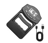 Medidor de Fuerza Manual, Calibrador de Entrenamiento con Pantalla Digital Portátil 180kg, Fortalecedor y Ejercitador de Agarre Antebraquial Para Entrenamiento Competición Hospital