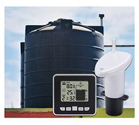 Medidor de Gasoil Deposito, Medidor de nivel de profundidad de líquido de tanque ultrasónico con alarma de temperatura indicador de nivel de agua LCD herramienta de medición de pantalla de temperatura