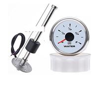 Medidor de Gasoil Deposito, Sensor de nivel de agua de 0~190 ohmios + indicador de nivel de agua con indicador de nivel de tanque de agua de retroiluminación de 7 colores,para vehículos recreativos