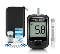 Medidor de glucosa en sangre, kit de prueba de glucosa en sangre con tiras de prueba de glucosa en sangre x 25 y dispositivo de punción por Exactive EQ Impulse - mg/dL