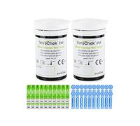 Medidor de glucosa en sangre tiras de prueba diabetes strips reactivas de 100 mg/dL para ES diabéticos para glucómetros VivaChek Ino e Ino X