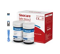Medidor de glucosa en sangre tiras de prueba reemplazo por sinocare safe-accu2 diabetes strips tiras reactivas de glucosa en sangre x 50 para ES diabéticos