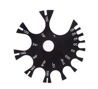 Medidor de grosor de rueda con compatibilidad con calibrador de esfera, acrílico negro para mediciones de alambre y material de 1 mm a 25 mm en entornos industriales