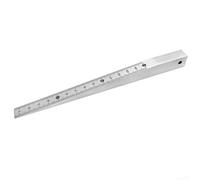 Medidor de hueco de cuña de acero al carbono para inspección de motores automotrices y construcción con escalas grabadas transparentes de 0,2 mm a 15 mm, herramienta de acabado plateado (1-15 mm)
