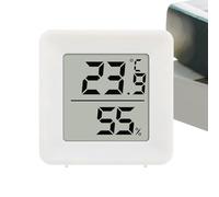 Medidor de humedad - 4,5 x 4,6 cm medidor digital compacto, hidrómetro de batería portátil, lector de temperatura-humedad | Medidor de humedad interior para invernadero incubadora de terrario