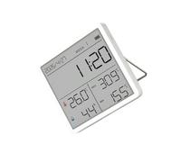 Medidor de humedad con panel de pared LCD con pantalla de temperatura y, lecturas máximas y mínimas y placa frontal magnética para uso diario en interiores en hogar,